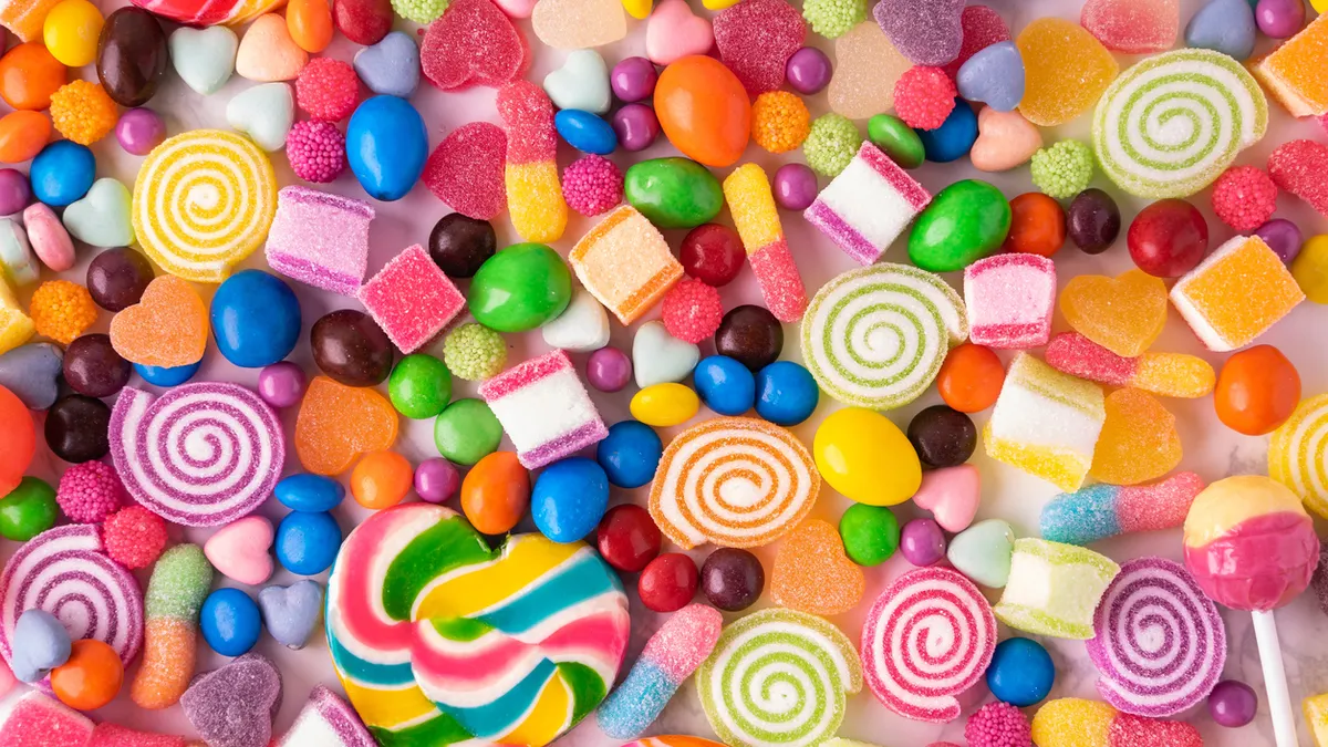 An assortment of candies