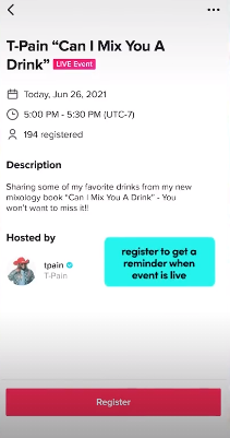 TikTok Live Events
