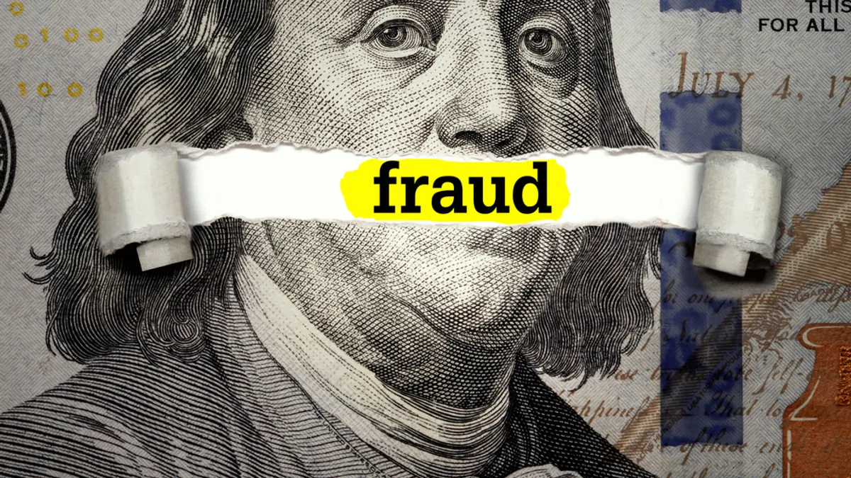 Torn bills revealing Fraud words. Ideas for Election and voting rights in United States, Money and Taxes
