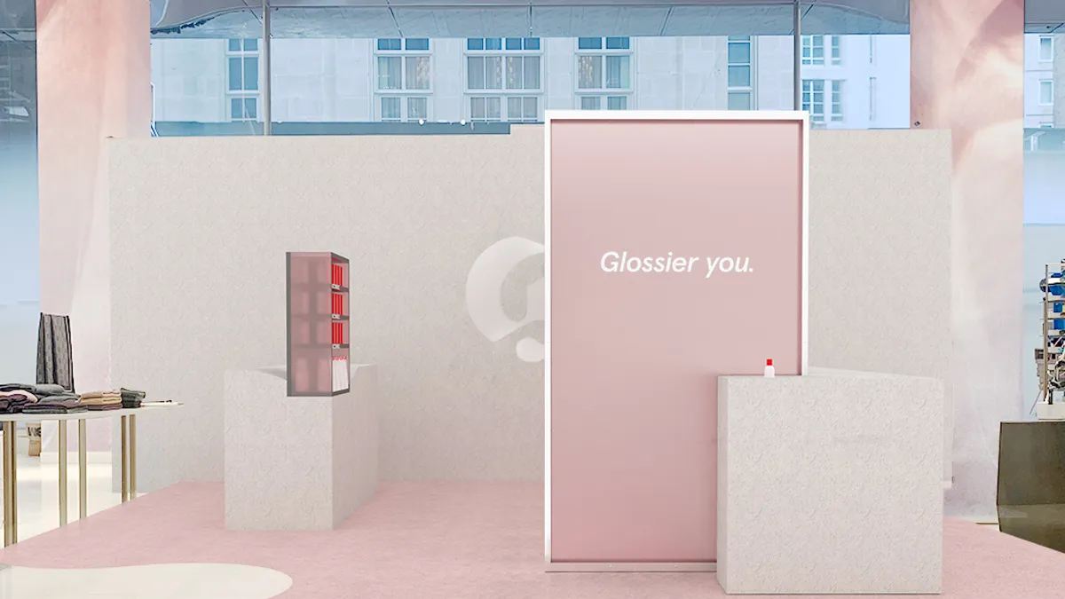 Glossier pop-up at Nordstrom