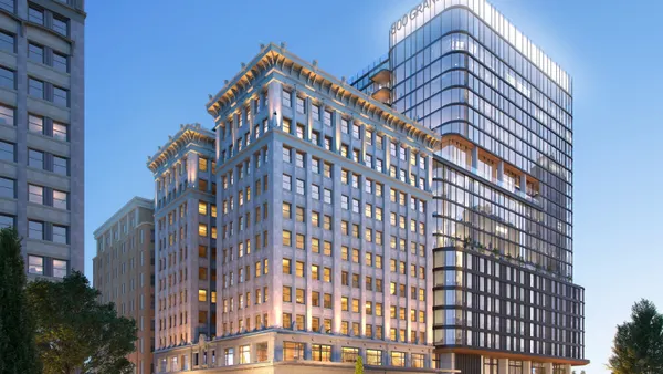 Rendering of a hotel