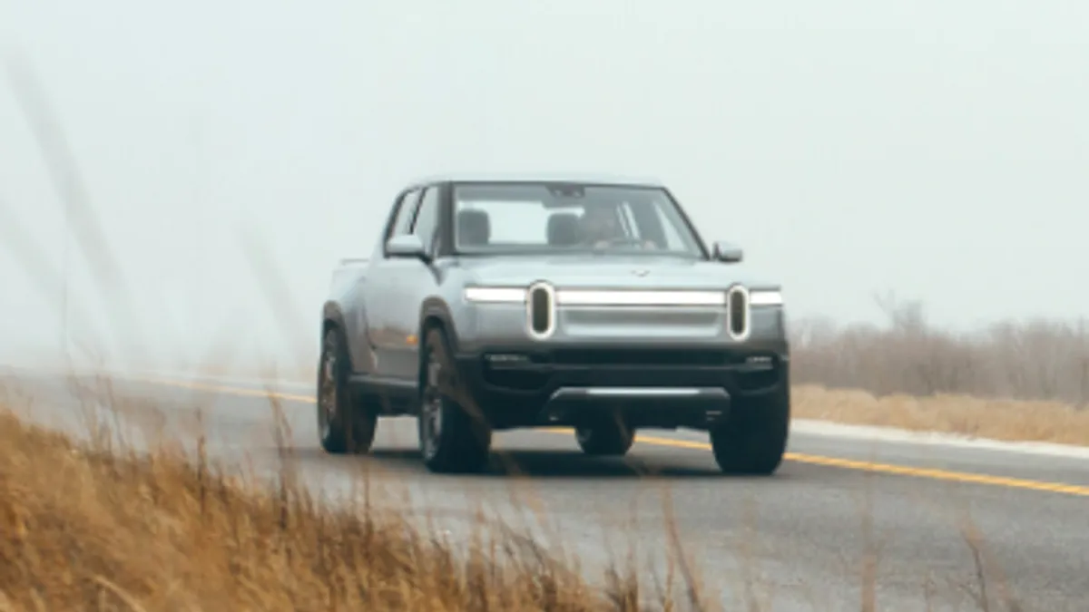 The Rivian R1T is another electric truck from a less-known automaker.