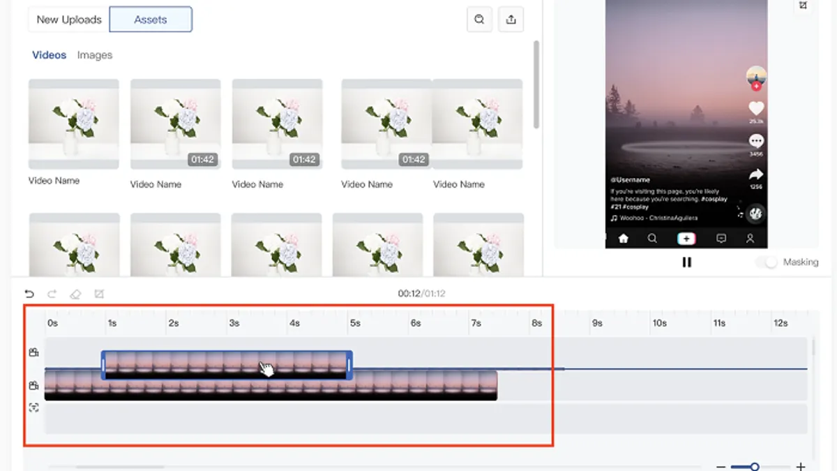 TikTok video editor