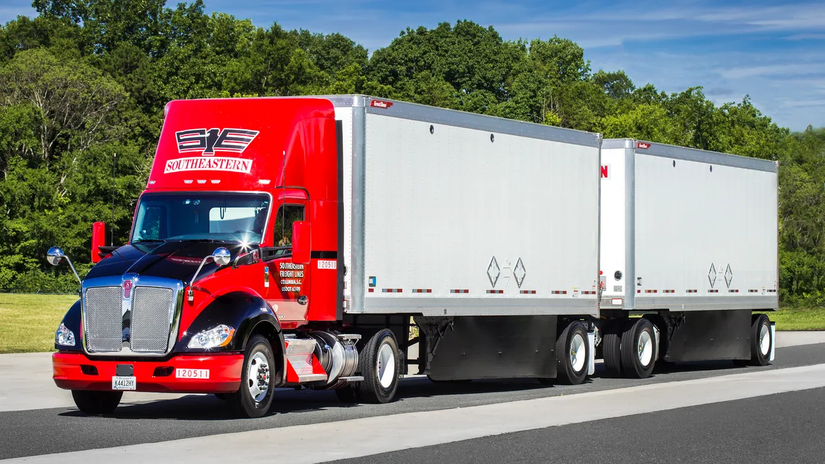 A Southeastern Freight Lines truck