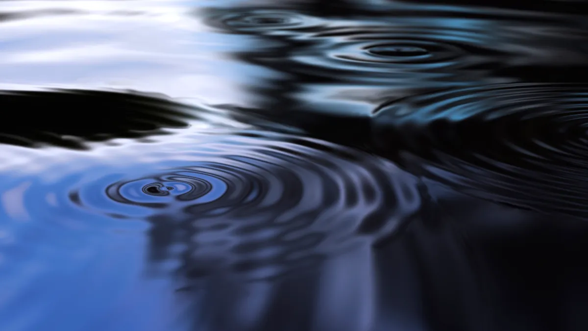 Image of water ripples on an abstract background.