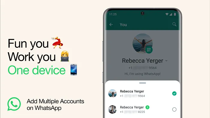 WhatsApp account switching
