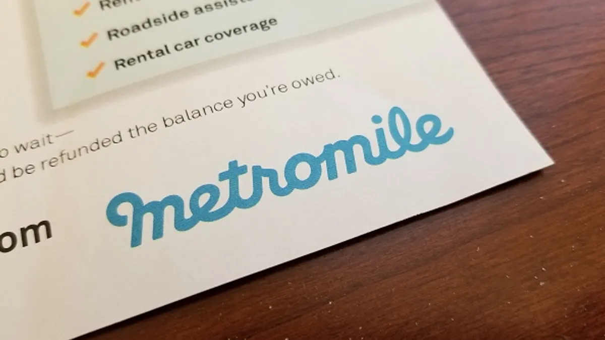 A Metromile auto insurance policy.