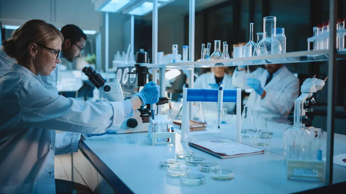 medical research scientists working in a lab