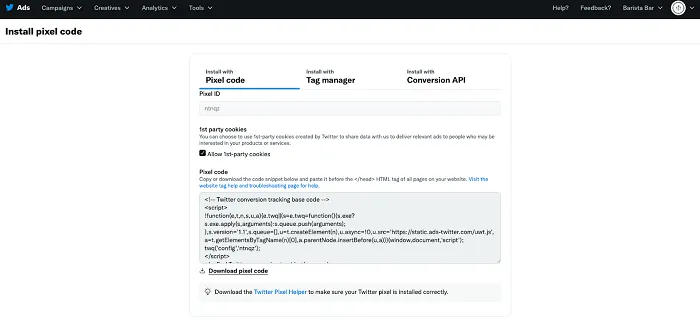 Twitter ad updates
