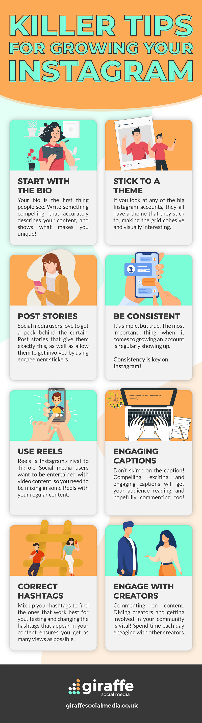 Instagram tips infographic