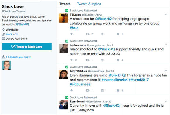 Slack’s Use of User Social Proof