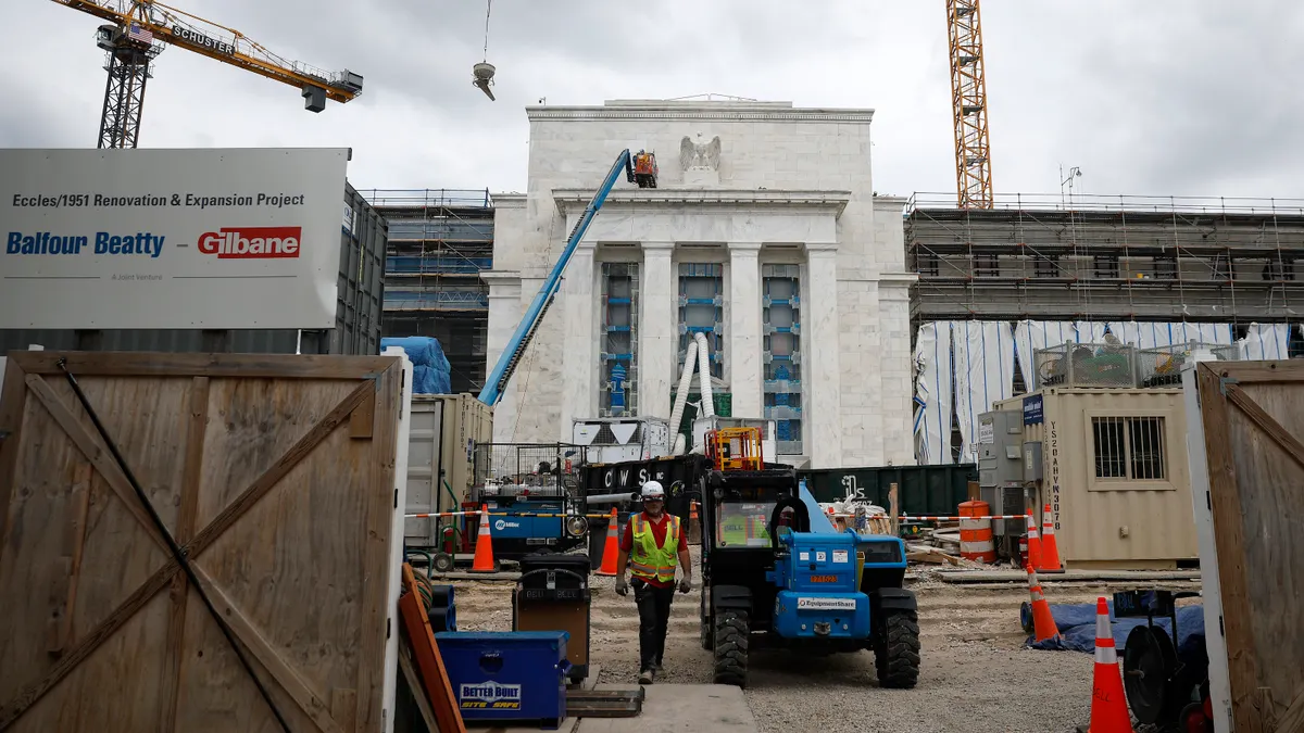 Construction continues on the Marriner S. Eccles Federal Reserve Board Building