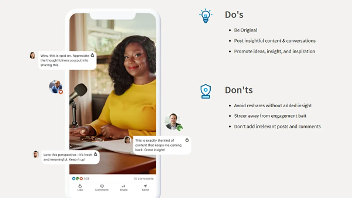 LinkedIn posting tips