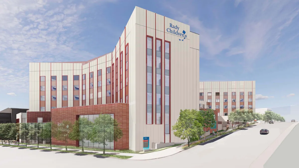 The $1.3 billion Rady Children’s Hospital Intensive Care Unit in San Diego, California.