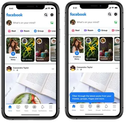 Facebook feed update