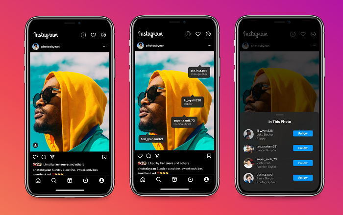 Instagram post tag update