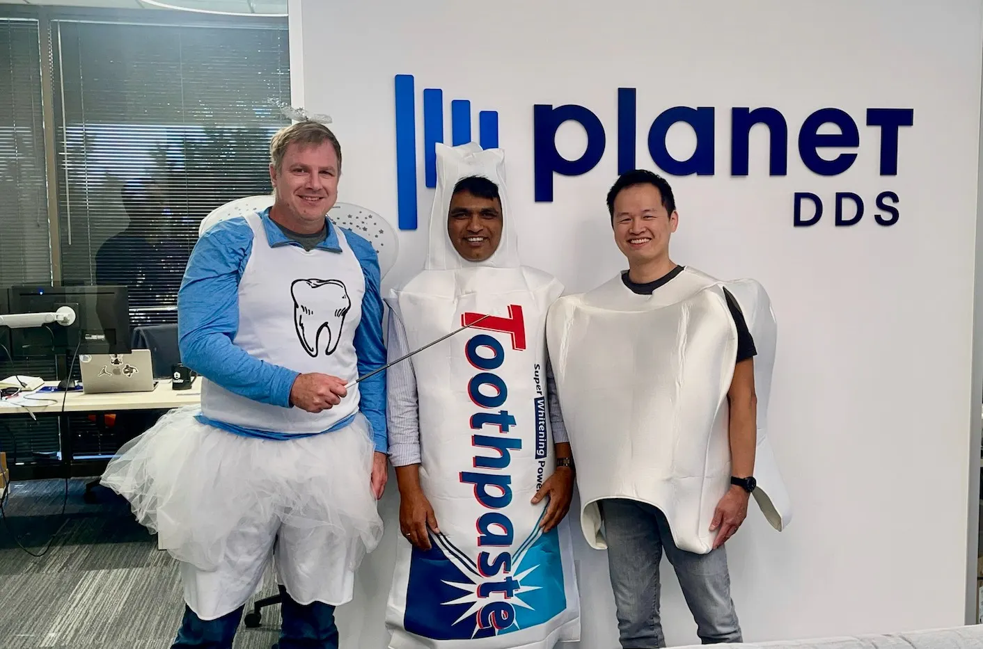 Planet DDS’ Stephen Fong. Halloween at the office.