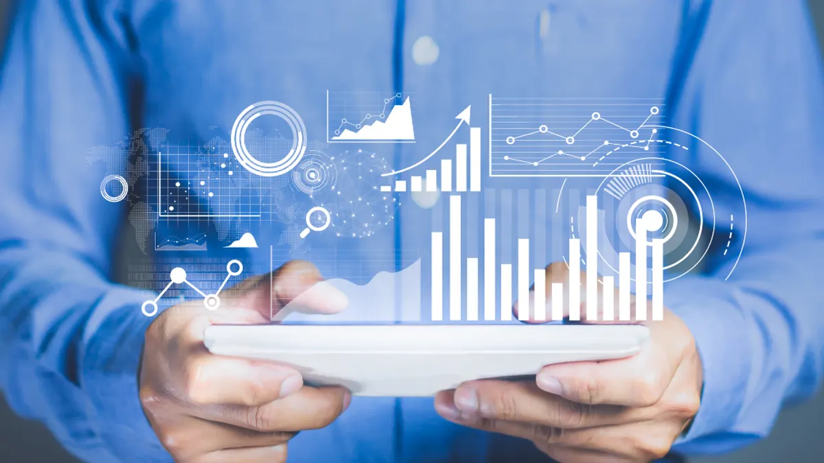 Data Analytics and business intelligence concept.