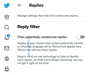 Twitter Reply Filter