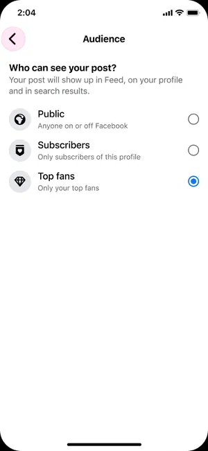 Facebook creators update
