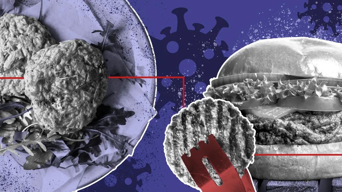 custom header for coronavirus plant-based meat adoption story