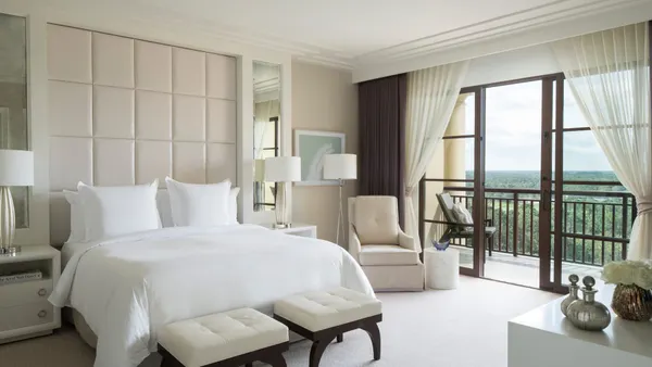 A guest room at the Four Seasons Resort Orlando at Walt Disney World Resort