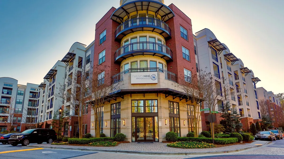 The exterior of the 29 Brookhaven apartment in Atlanta