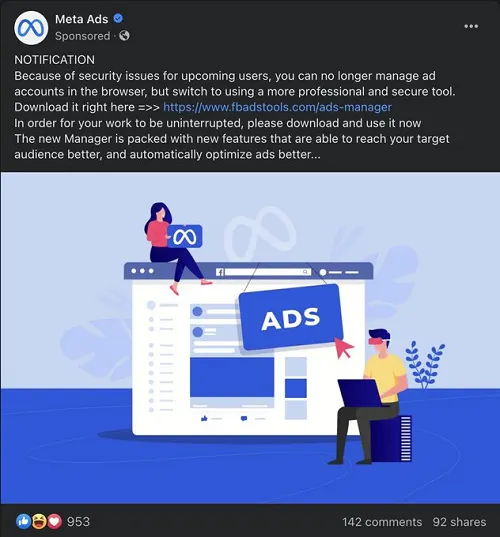 Meta scam hacks