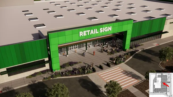 Rendering of a store.