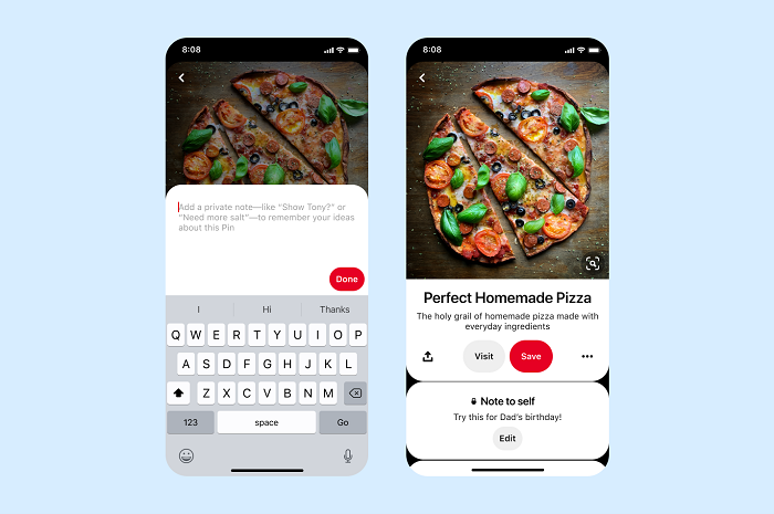 Pinterest board additions