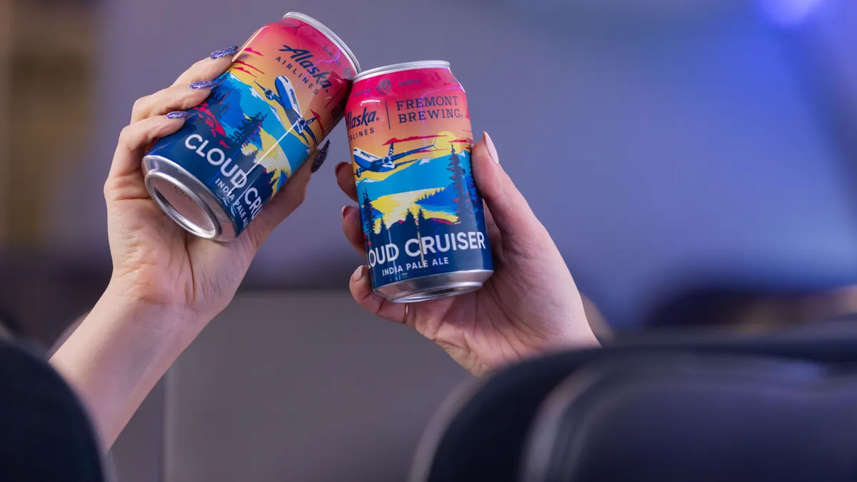 Alaska Airlines is getting into beer with its first-ever custom craft brew called the ‘Cloud Cruiser’. The new IPA is brewed exclusively for Seattle-based airline by Fremont Brewing