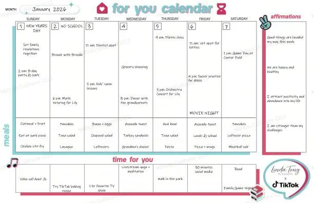 TikTok For Your Calendar