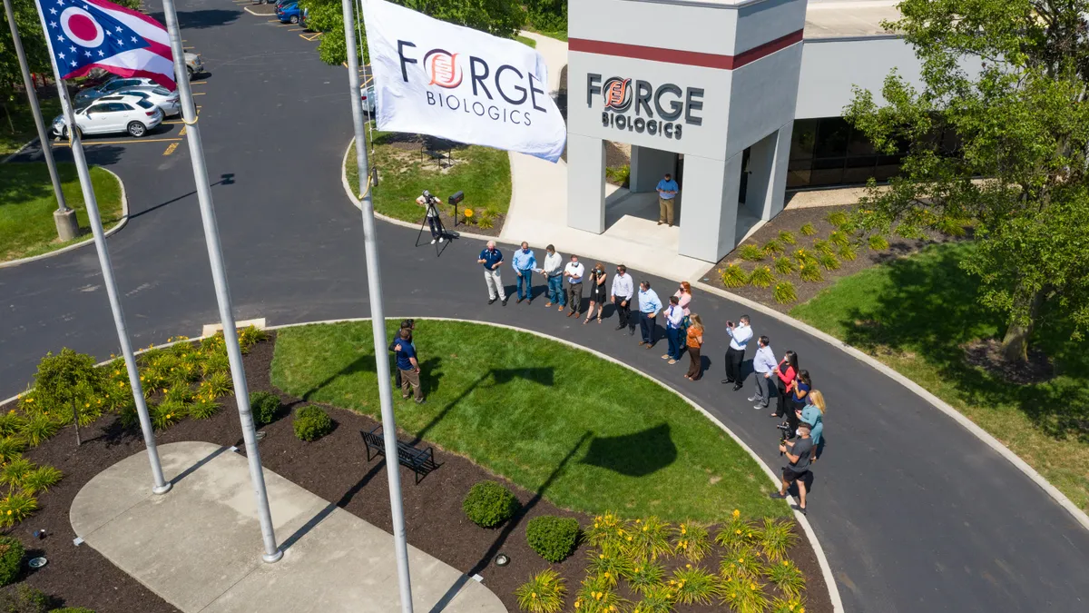 Exterior of a Forge Biologics building.