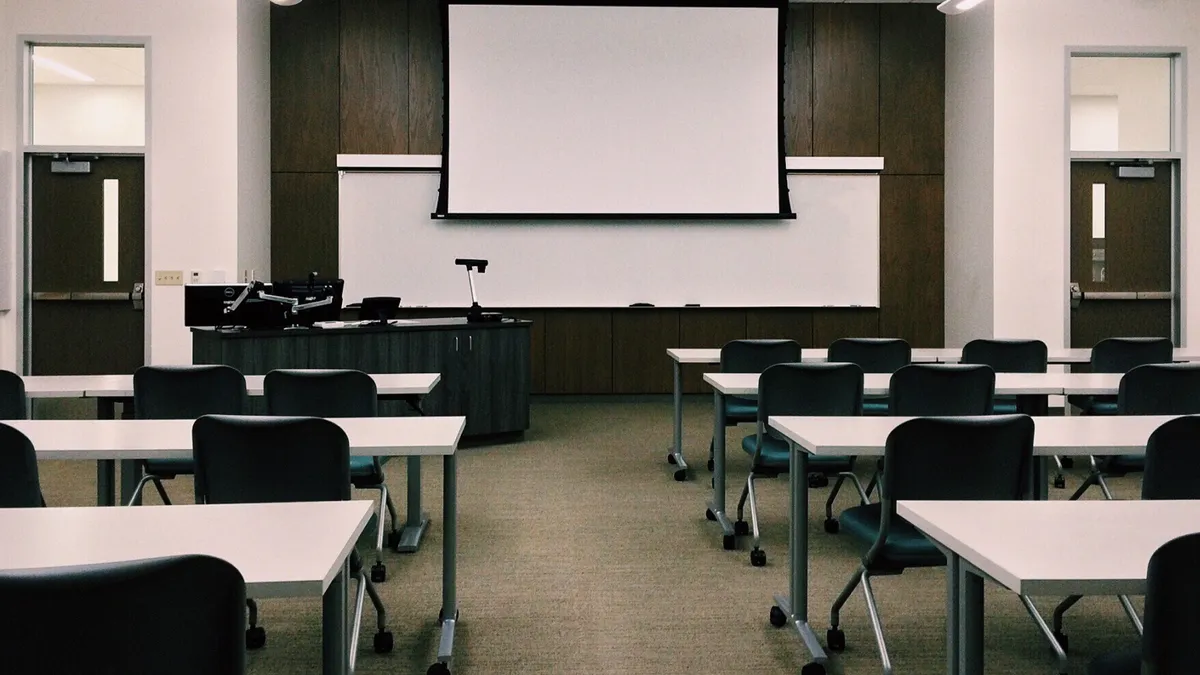 Empty classroom