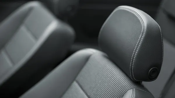 A shot of a car seat