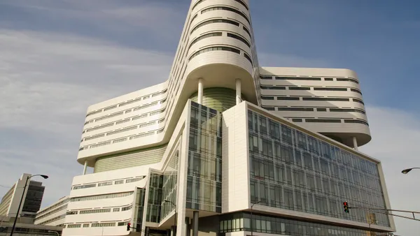 The outer facade of Rush University Medical Center