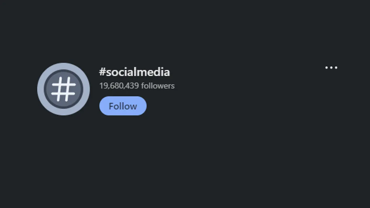 Hashtags on LinkedIn