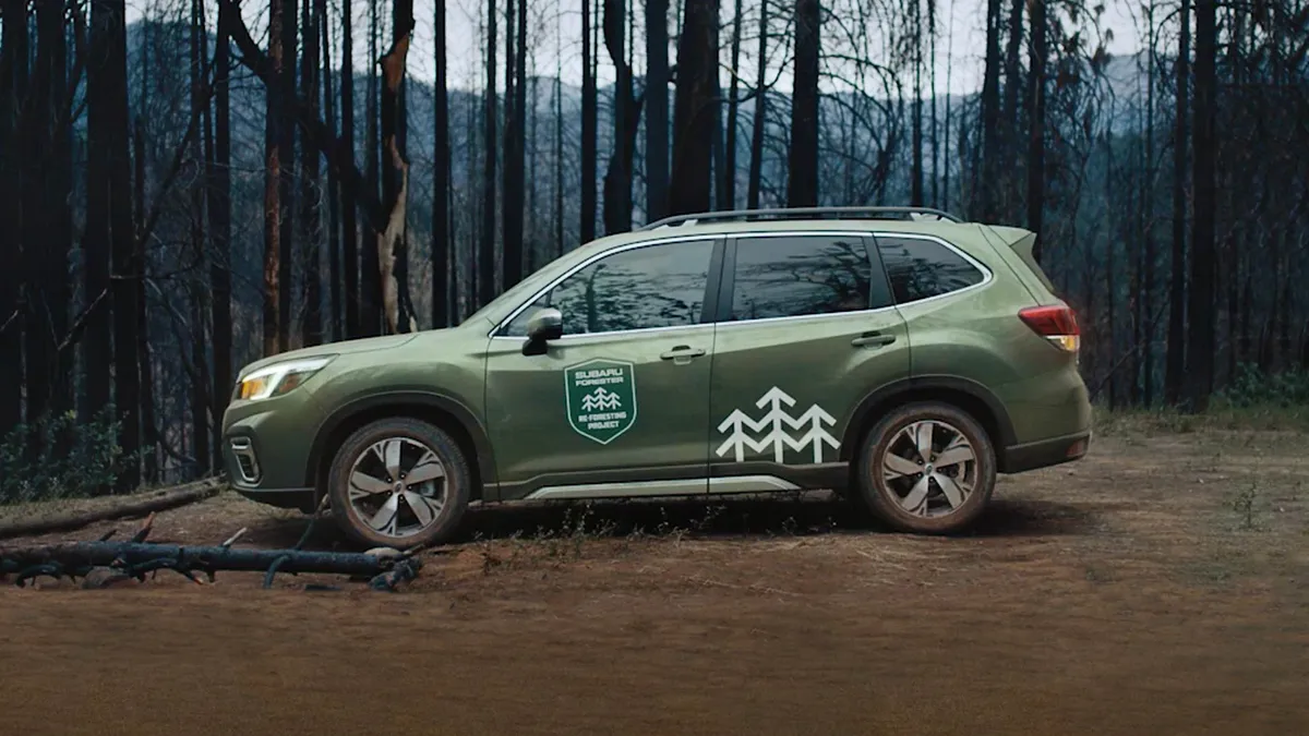 Subaru uses real California wildfire footage in its new cause marketing spot