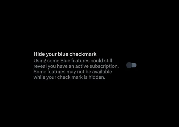 X Will Now Let XBlue Subscribers Hide Their Blue Checkmark in the App ...