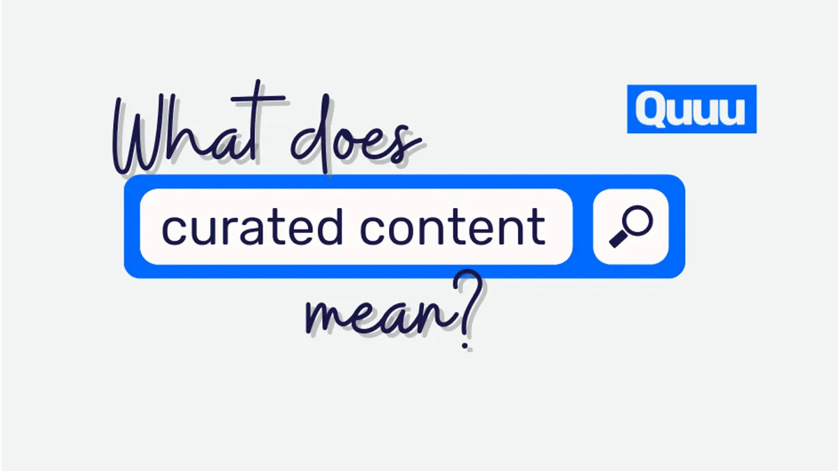 Curated Content infographic