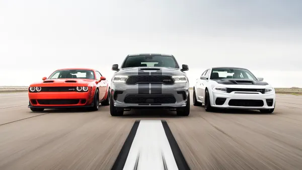 Dodge Challenger, Durango and Charger models powered by the Hellcat engine.