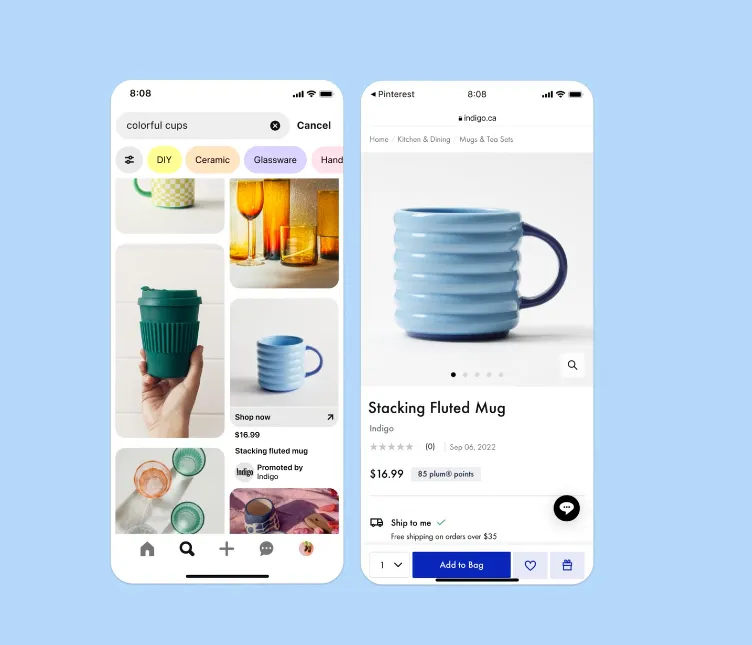 Pinterest direct links