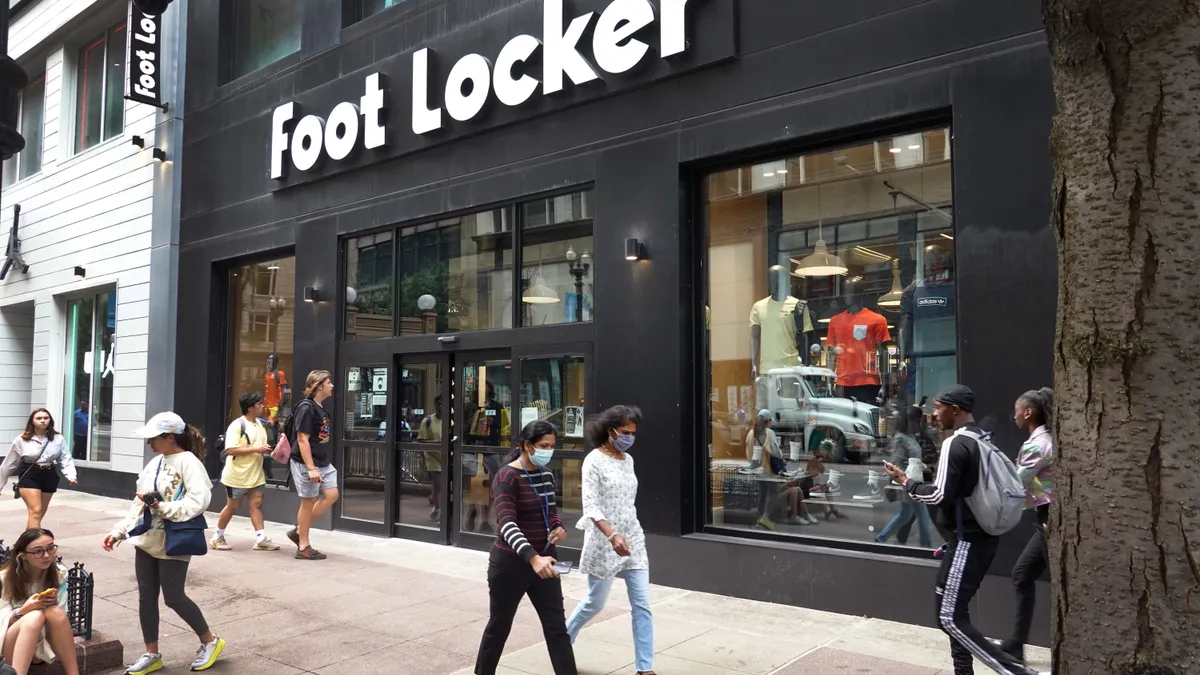 Shot of Foot Locker store with logo