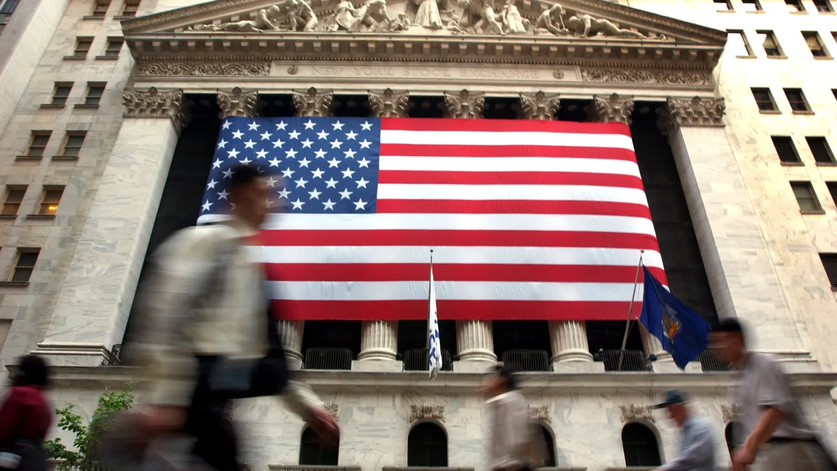 The New York Stock Exchange in New York City.