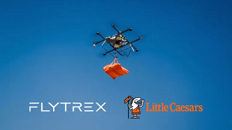 Flytrex, Little Caesars deploy new drone for larger orders - Restaurant Dive