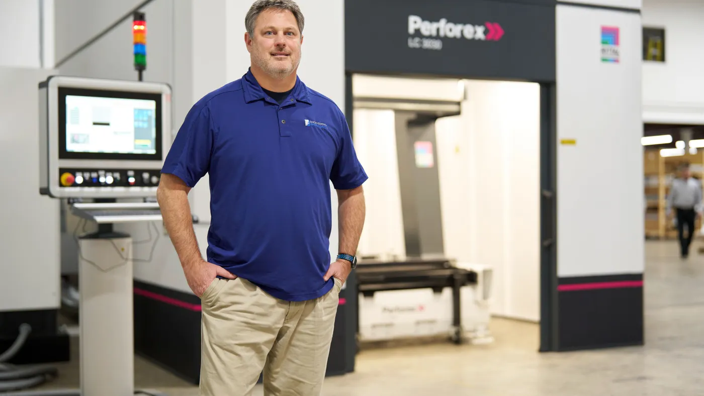 Man standing and looking at the camera
