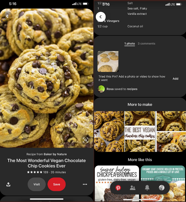 New Pinterest format