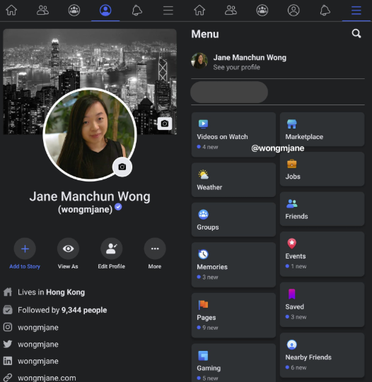 Facebook Dark Mode