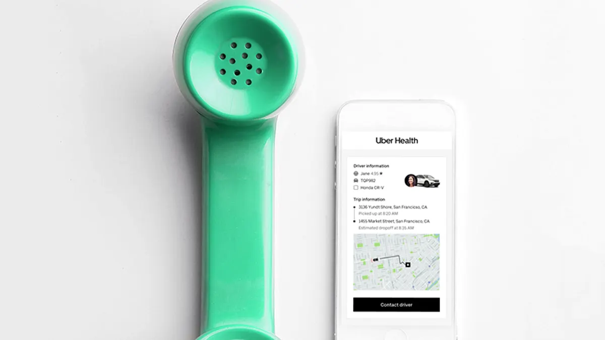 Uber Health's new platform capabilities include a landline contact option.