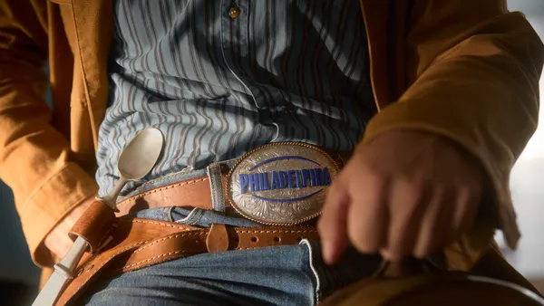 Philadelphia Cream Cheese's Phillyboy belt buckle